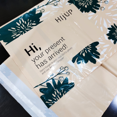 Kantong Polymailer Toko Online dengan Permanent Seal Tape, Amplop Resi dan Full Printing Design