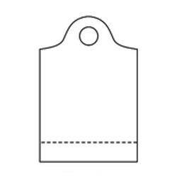 Wavy Die Cut Handle Bag