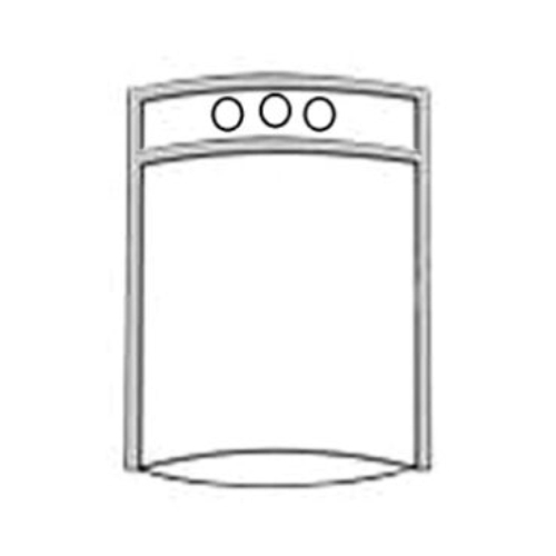 three side seal bag with three hole handle